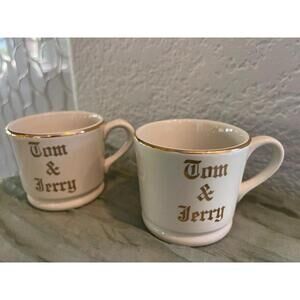 Vintage Tom & Jerry Mug Cream & Gold. Manufacturer Hall